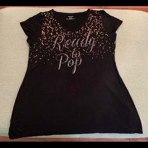 Maternity short sleeve shirt: Ready To Pop